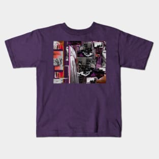 Light and Shadow (Red Purple) Kids T-Shirt